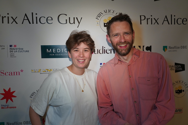 Violette Gitton, Prix Alice Guy au Festival du film court de Brest 2024 avec son producteur Jules Reinhardt