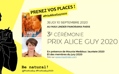 Prenez vos places pour la soirée du Prix Alice Guy 2020 !